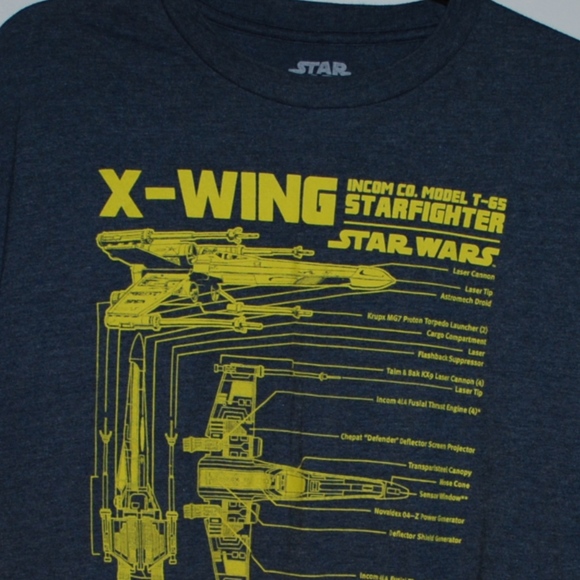 Star Wars X-Wing Blueprint (Starfighter) Size XL - Picture 3 of 3